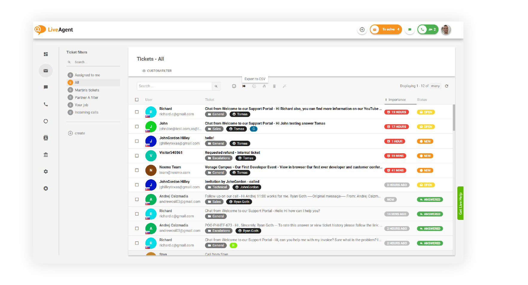 Boîte-de-réception-universelle-fonctionnalité-LiveAgent