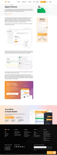 Appelez vos collègues et réglez rapidement les problèmes avec les appels internes. Les appels internes sont un moyen facile et pratique de se connecter.