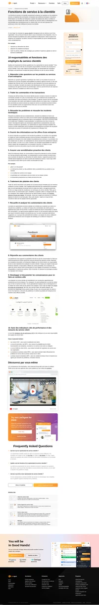 Quelles sont exactement les tâches quotidiennes d'un agent de clientèle ? Découvrez les 10 principales tâches et responsabilités d'un agent clientèle.
