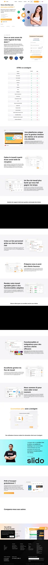 LiveAgent est une solution de help desk qui relie plusieurs canaux dans une seule interface. Découvrez l'alternative OTRS et améliorez immédiatement vos services.