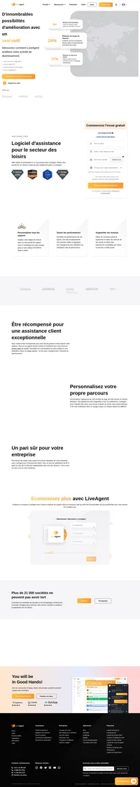 LiveAgent répond aux besoins de l'industrie des loisirs en offrant des fonctionnalités de chat en direct pour une aide en ligne rapide.