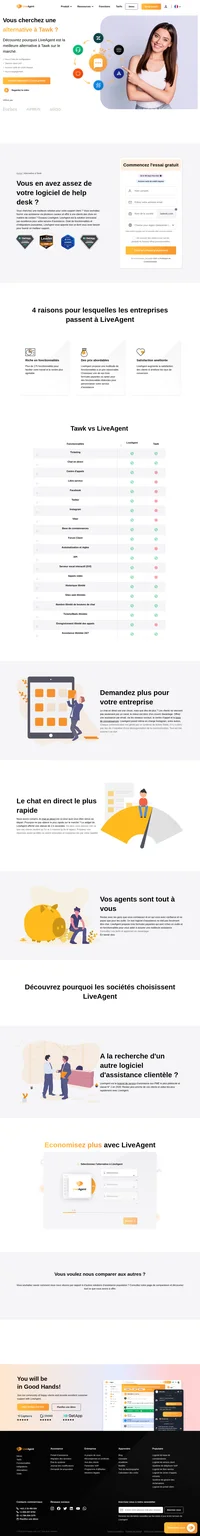 LiveAgent est la solution omnicanal par excellence pour votre service d'assistance. Le système de tickets de LiveAgent s'occupe de tout pour vous.