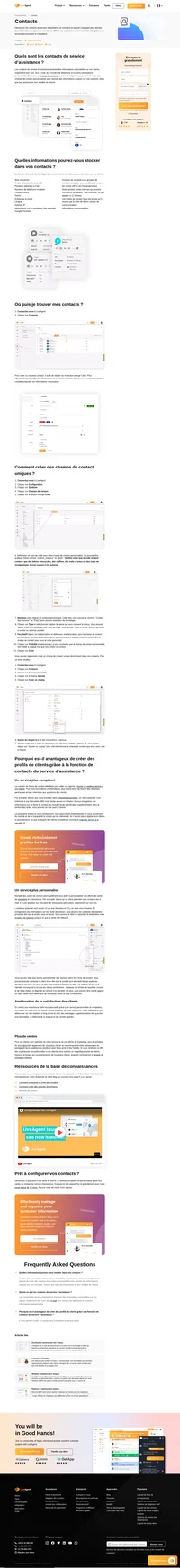 Gérez vos contacts avec LiveAgent. Visualisez les informations sur vos clients, par exemple les préférences linguistiques ou toutes données client collectées dans les champs de contact personnalisés.