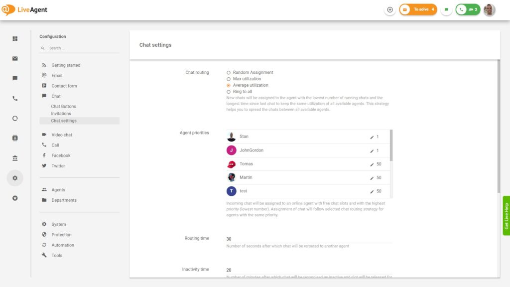 logiciel-de-gestion-de-la-clientèle-gratuit-routage-par-chat-LiveAgent