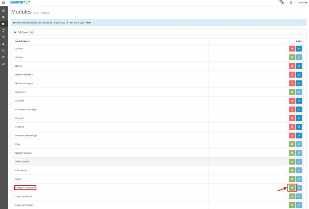 opencart_liveagent opencart LiveAgent intégration