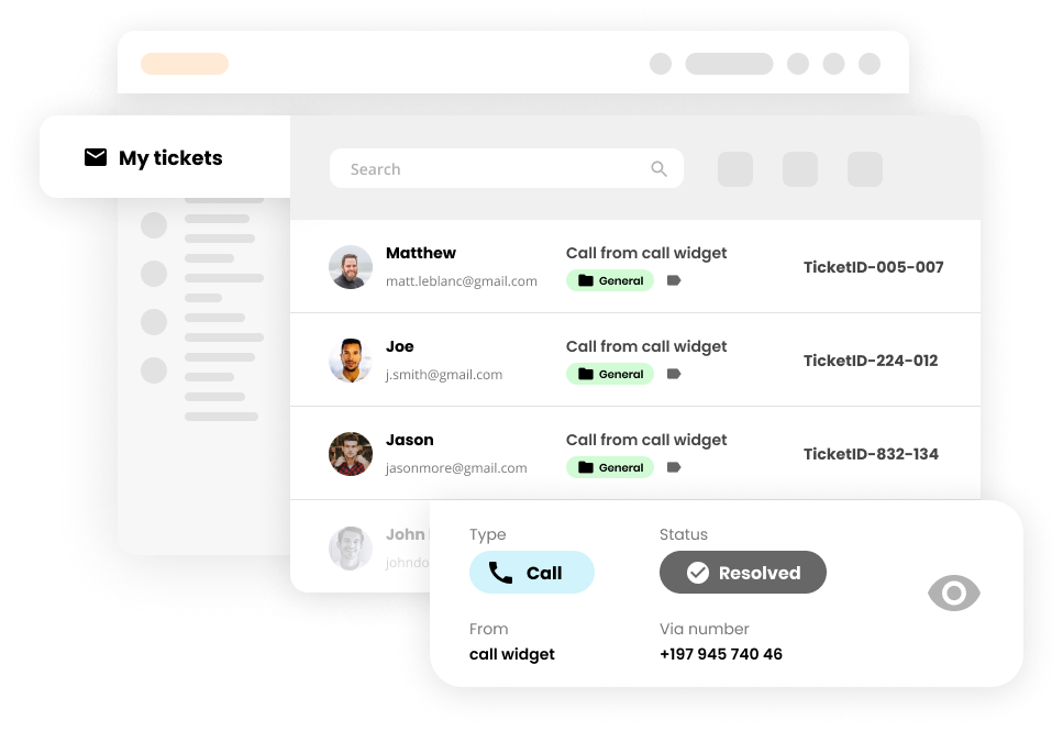 Fonctionnalité de ticket dans le logiciel de centre d'assistance - LiveAgent