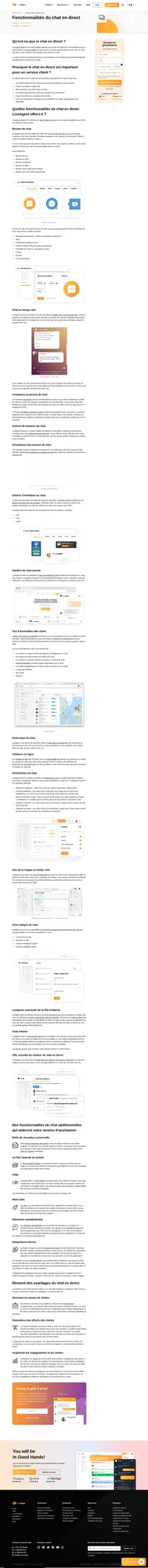 LiveAgent propose plus de 15 fonctionnalités avancées de chat en direct qui vous aideront à chatter avec vos clients et à leur fournir un meilleur service.