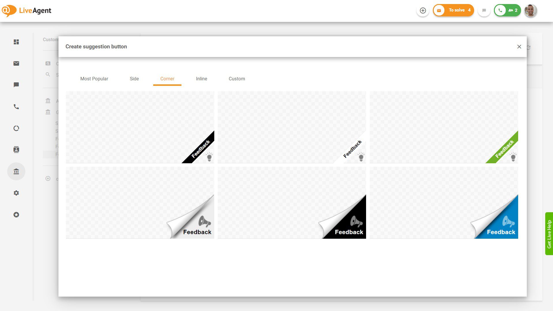 LiveAgent Commentaires et suggestions