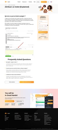Lorsqu'un nouveau ticket apparaît, personne ne le possède. Une fois que vous ouvrez le ticket, vous pouvez l'attribuer à un service ou à un certain agent. Vous pouvez configurer les critères.