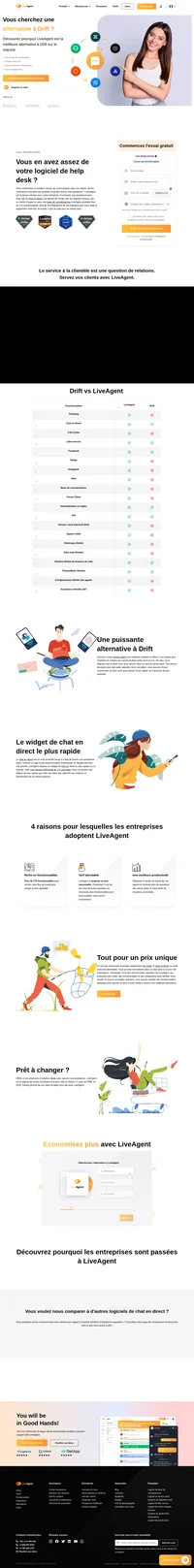 LiveAgent possède plus de 175 fonctionnalités, plus de 40 intégrations et une interface pour vous aider à augmenter votre flux de travail. Consultez l'un de nos plans payants ou choisissez des fonctionnalités.
