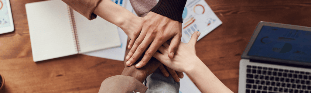 service client travail d'équipe