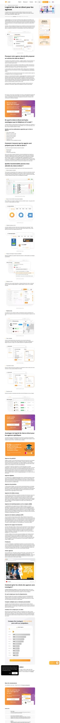 Attirez la clientèle de votre agence et fournissez une assistance instantanée aux visiteurs de votre site Web grâce au logiciel de chat en direct le plus rapide du marché.