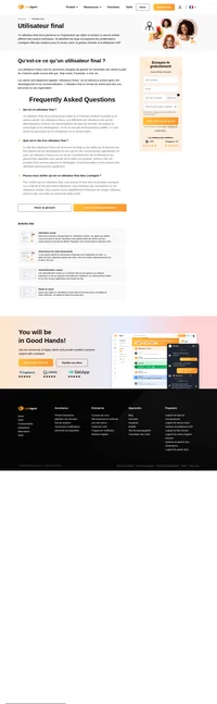 Les utilisateurs finaux sont les personnes chargées de générer les demandes des clients à partir de n'importe quelle source telle que, Help-center, Facebook, e-mail, etc.
