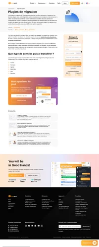 Le passage à LiveAgent est facile grâce aux plugins de migration. Les plugins de migration transfèrent vos données depuis votre ancien logiciel de centre d'assistance vers LiveAgent sans problème.