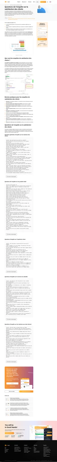 Vous avez besoin d'inspiration pour vos questions d'enquête de satisfaction client ? Consultez notre liste de questions sur le SaaS, les sites internet, le CX et les produits.