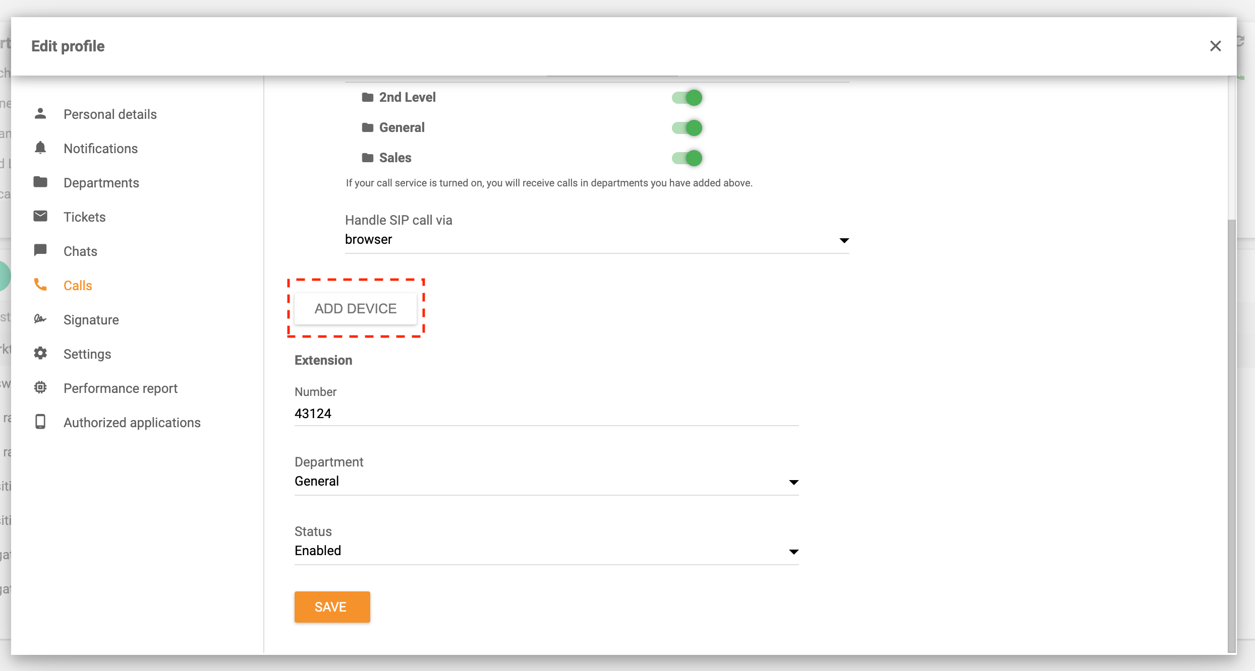 Routage-d-appel-ajouter-dispositif-LiveAgent