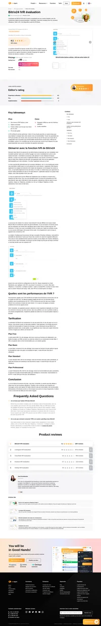 Bitrix24 est un logiciel IVR populaire avec de multiples cas d'utilisation. Découvrez les performances de son IVR dans notre évaluation de l'IVR de Bitrix24.
