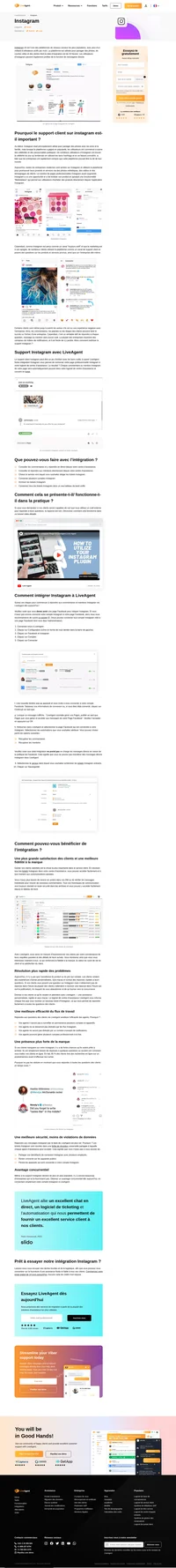 Répondez aux commentaires et aux publications Instagram grâce à notre intégration soignée. Améliorez la satisfaction de vos clients et votre service à partir d'aujourd'hui !