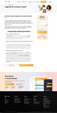 Un logiciel de contacts clients est un programme qui améliore l'efficacité d'un centre de contacts. Pour en savoir plus, consultez le glossaire de LiveAgent.