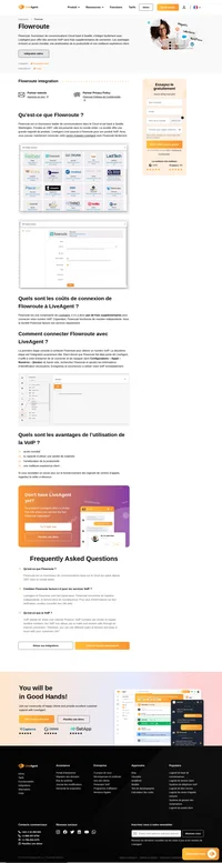 Flowroute est le principal fournisseur de communications basées sur le Cloud. Pour en savoir plus sur la connexion de Flowroute VoIP à LiveAgent et ses avantages.