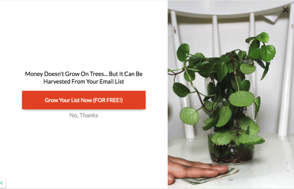 Customer psychology - Hello Bar pop up A