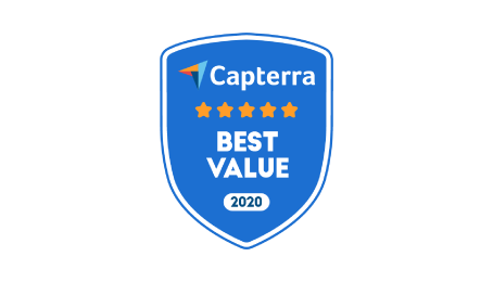 capterra best value help desk software badge