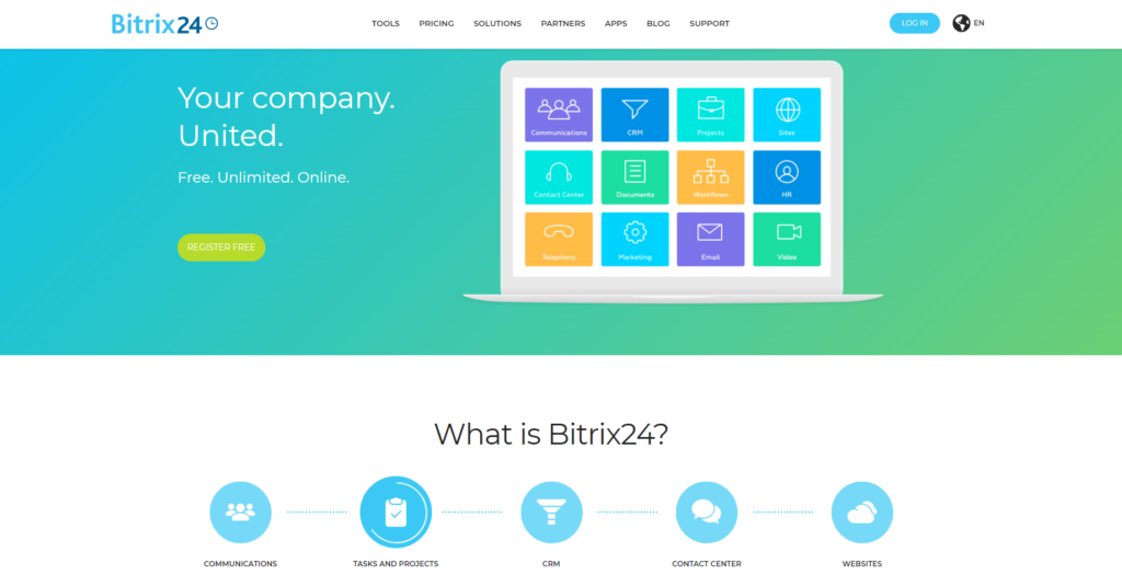 Bitrix24 accueil