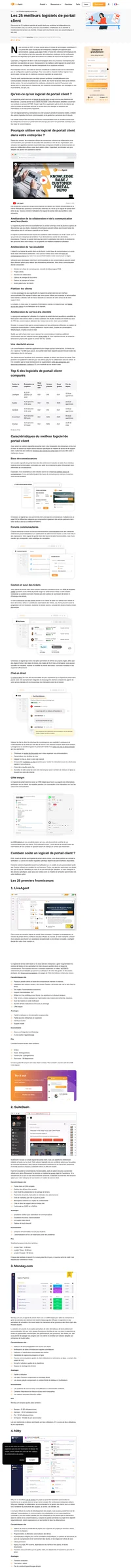 Le logiciel de portail client est l'un des meilleurs moyens pour une entreprise de montrer son approche centrée sur le client. Découvrez 25 des meilleurs logiciels de portail client disponibles sur le marché aujourd'hui.