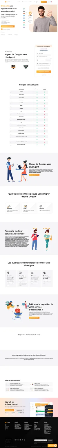 Vous cherchez à migrer depuis Gorgias ? Essayez la migration gratuite sur LiveAgent. Nous pouvons migrer gratuitement tous vos employés, vos tickets, vos balises et bien d'autres choses encore.